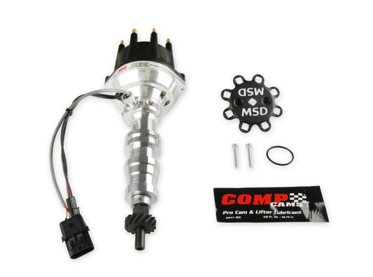 Pro-Billet Cam Sync Distributor, Ford Fe, Steel Gear Hall-Effect Sync Pickup And Includes A Steel Gear. Must Be Used With An 6, 7 Or 8-Series MSD Ignition-1