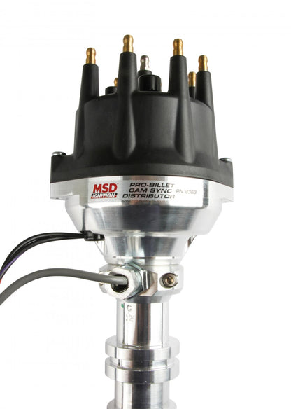Pro-Billet Cam Sync Distributor, Ford Fe, Steel Gear Hall-Effect Sync Pickup And Includes A Steel Gear. Must Be Used With An 6, 7 Or 8-Series MSD Ignition-7