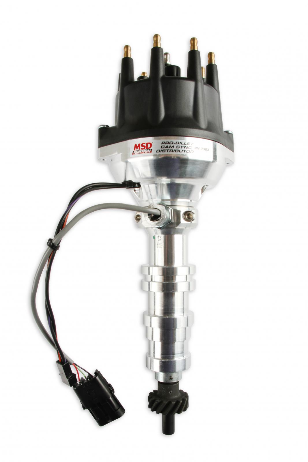 Pro-Billet Cam Sync Distributor, Ford Fe, Steel Gear Hall-Effect Sync Pickup And Includes A Steel Gear. Must Be Used With An 6, 7 Or 8-Series MSD Ignition-8