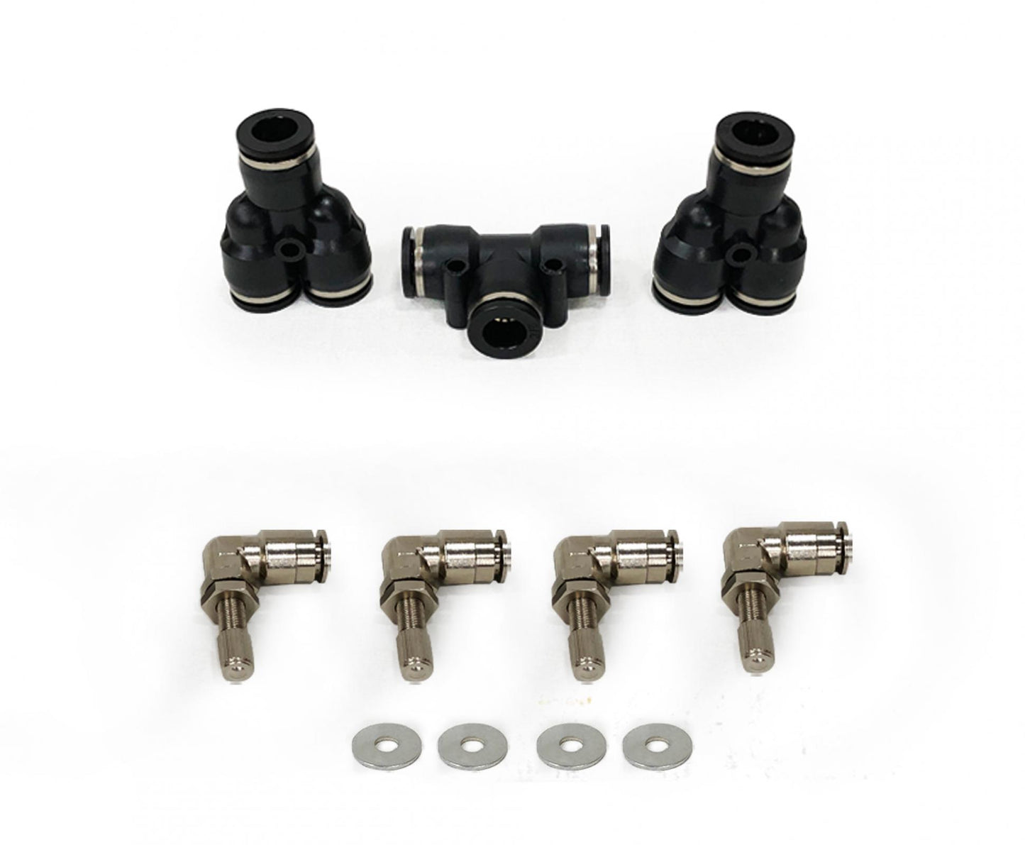 Tacoma Tire Inflator System 4 Tire For 16-25 Toyota Tacoma W/Engine Bay Mount With Box, Fittings, Hoses and Storage Bag Black Up Down Air-4