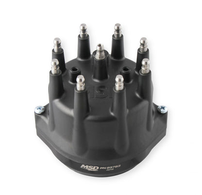 Black Chevy Tall Deck Dual Sync Distributor Pro-Billet Dual Sync EFI Distributors Designed To Work With Holley Efi, And Other Sequential EFI Systems That Support Hall Effect Crank And Cams Sensor Inputs MSD Ignition-2