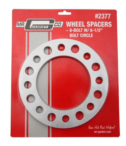 Wheel Spacers 1/4 Inch Thick, 8 lug 6-1/2 Inch Bolt Circle Mr Gasket