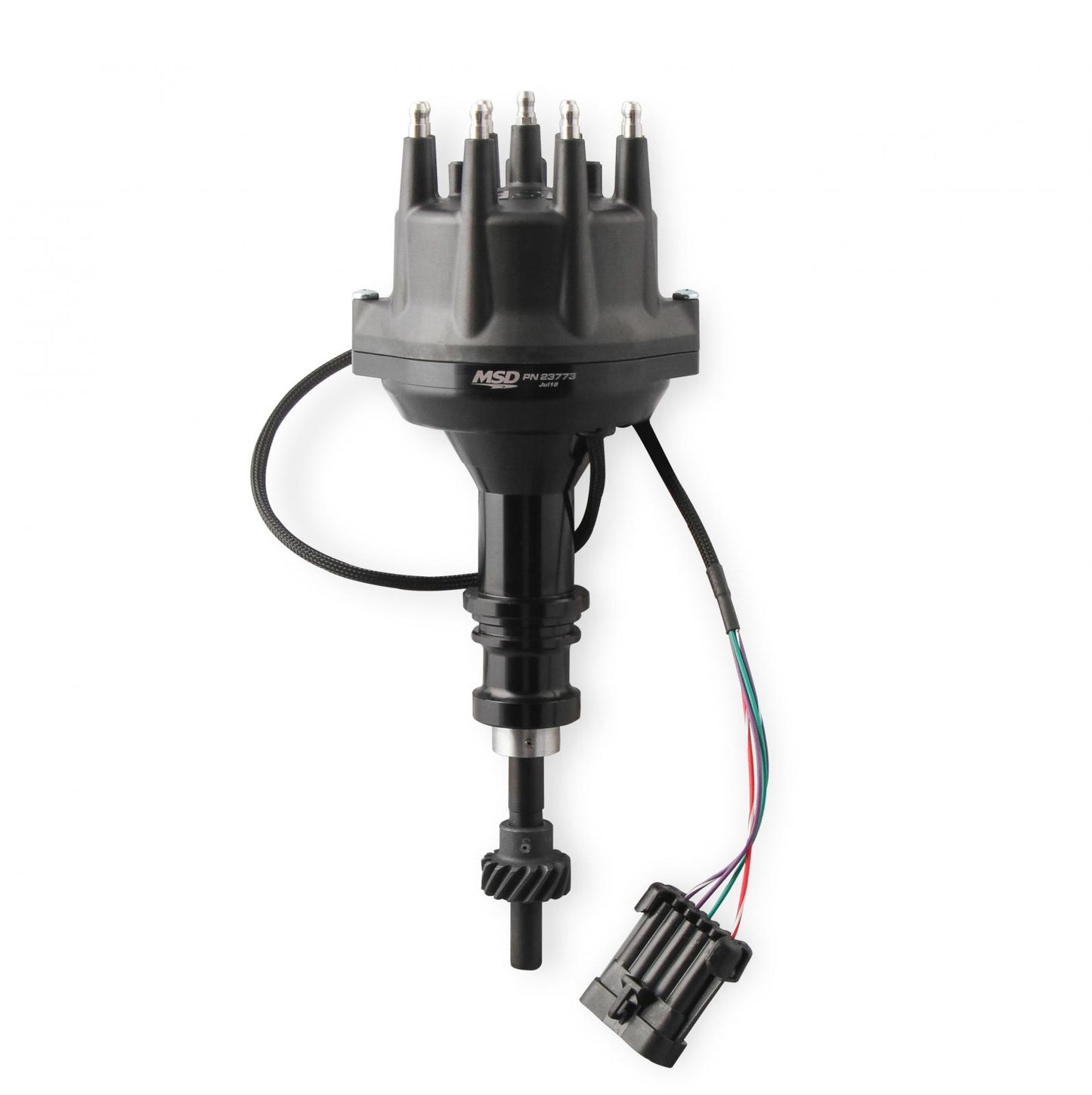 Black Ford 289, 302 Dual Sync Distributor Pro-Billet Dual Sync EFI Distributors With Steel Gear Is Designed To Work With Holley Efi, And Other Sequential EFI Systems That Support Hall Effect Crank And Cams Sensor Inputs MSD Ignition