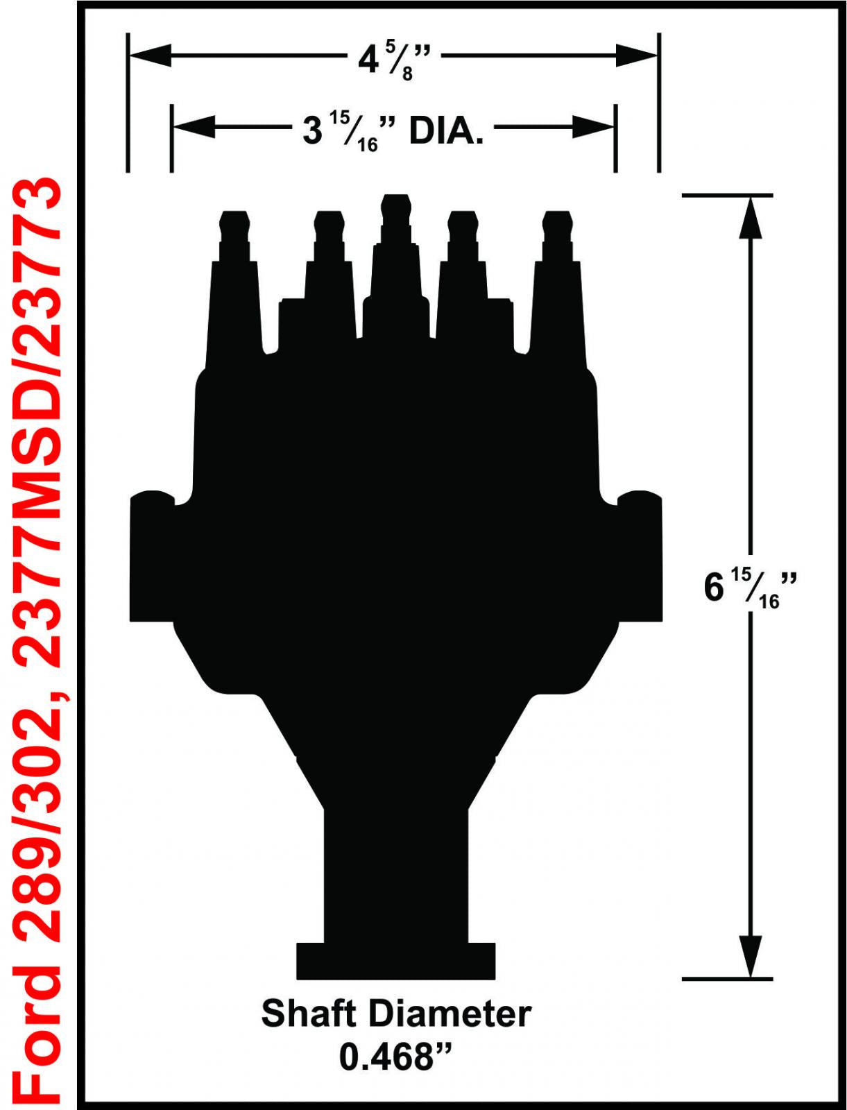 Ford 289, 302 Dual Sync Distributor Pro-Billet Dual Sync EFI Distributors With Steel Gear Is Designed To Work With Holley Efi, And Other Sequential EFI Systems That Support Hall Effect Crank And Cams Sensor Inputs MSD Ignition-5