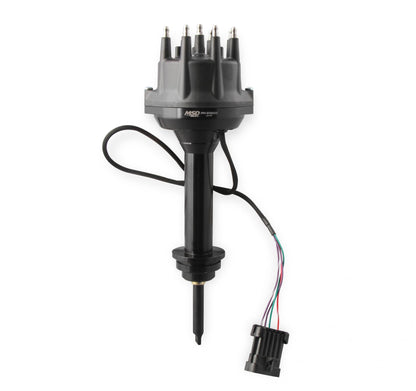 Black Chrysler 426, 440 Dual Sync Distributor Pro-Billet Dual Sync EFI Distributors Designed To Work With Holley Efi, And Other Sequential EFI Systems That Support Hall Effect Crank And Cams Sensor Inputs MSD Ignition