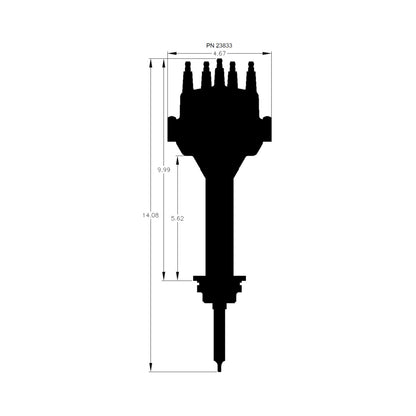 Black Chrysler 426, 440 Dual Sync Distributor Pro-Billet Dual Sync EFI Distributors Designed To Work With Holley Efi, And Other Sequential EFI Systems That Support Hall Effect Crank And Cams Sensor Inputs MSD Ignition-5
