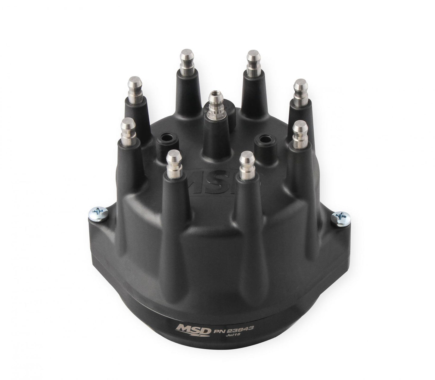 Black Pontiac V8 Dual Sync Distributor Pro-Billet Dual Sync EFI Distributors Designed To Work With Holley Efi, And Other Sequential EFI Systems That Support Hall Effect Crank And Cams Sensor Inputs MSD Ignition-2