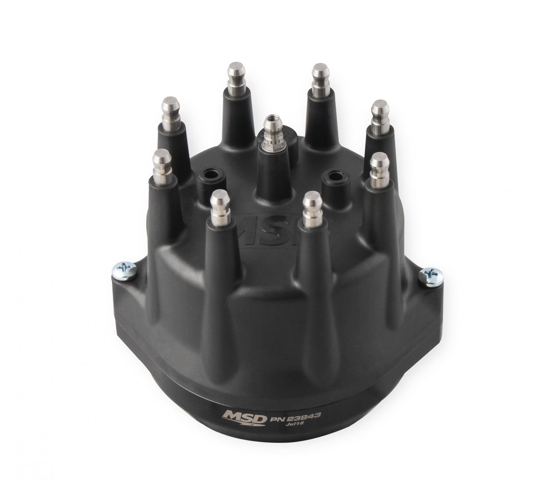 Black Pontiac V8 Dual Sync Distributor Pro-Billet Dual Sync EFI Distributors Designed To Work With Holley Efi, And Other Sequential EFI Systems That Support Hall Effect Crank And Cams Sensor Inputs MSD Ignition-2