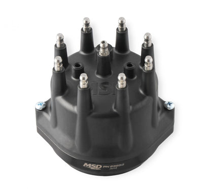 Black Oldsmobile V8 Dual Sync Distributor Pro-Billet Dual Sync EFI Distributor Fits Olds 260, 307, 330, 350, 400, 403, 425 And 455 MSD Ignition-2