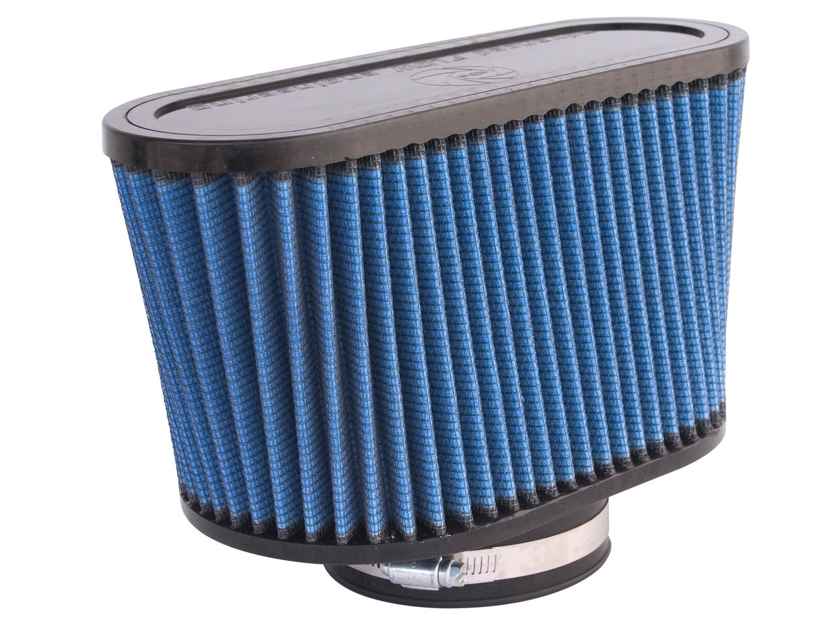 Magnum Force Intake Replacement Air Filter w/ Pro 5R Media 3-3/4 Inch F x (9x5-3/4) Inch B x (11x4) Inch T x 6 Inch H aFe Power