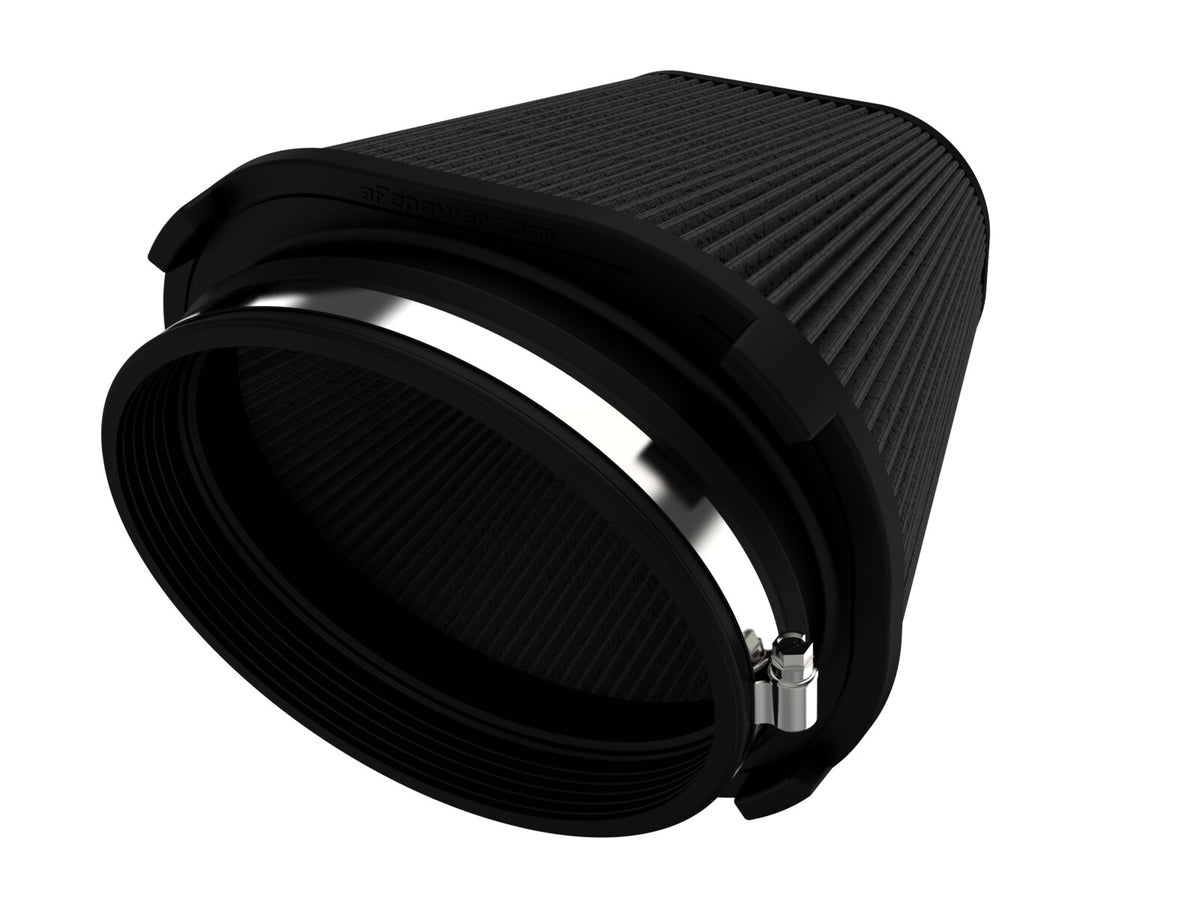 Track Series Intake Replacement Air Filter w/ Black Pro 5R Media (7-1/2x5-1/2) Inch F x (9-1/4x7-1/4) Inch B x (6x4) Inch T x 7 Inch H aFe Power-1