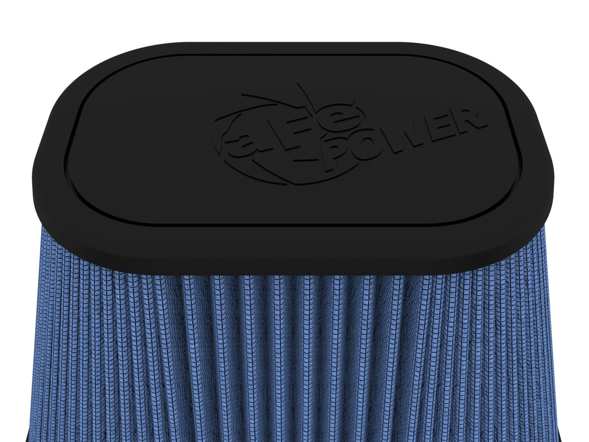 Track Series Intake Replacement Air Filter w/ Pro 5R Media (6-1/8x4-1/8) Inch F x (9-1/4x7-1/4) Inch B x (6x4) Inch T x 7-1/8 Inch H aFe Power-3