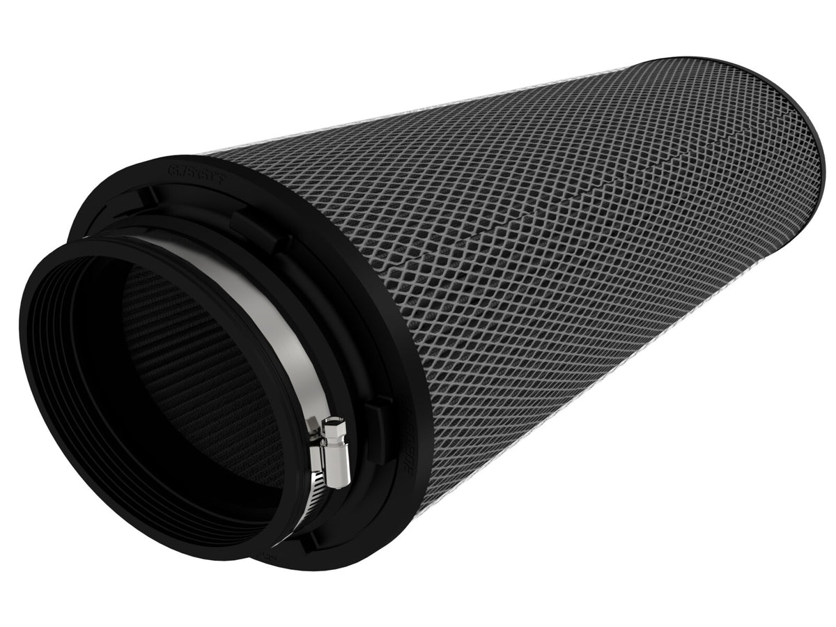 Magnum Force Intake Replacement Air Filter w/ Black Pro 5R Media (6-3/4x5) Inch F x (9-1/4x7-1/2) Inch B (7-3/4x6) Inch T x 18 Inch H aFe Power-1