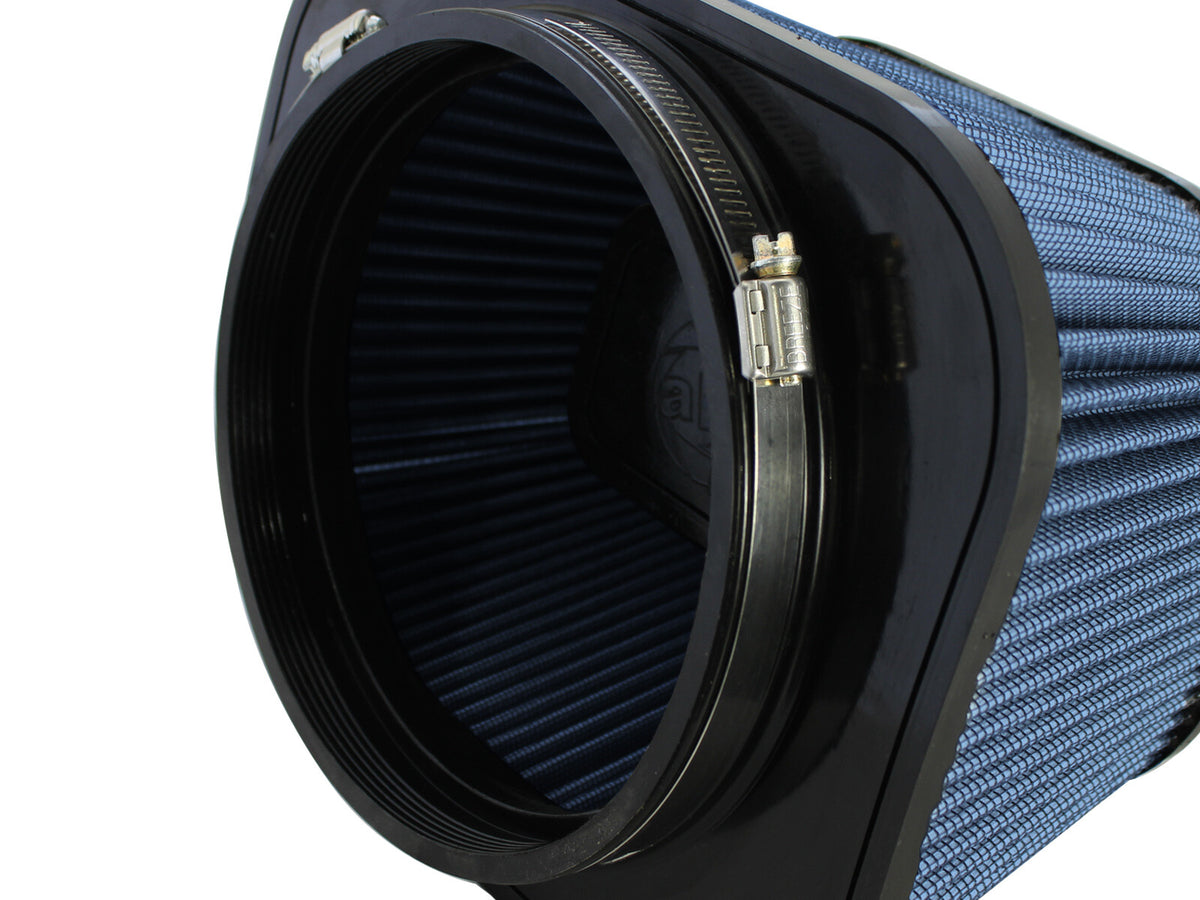 Magnum Force Intake Replacement Air Filter w/ Pro 5R Media 7-1/8 Inch F x (8-3/4 x 10-1/2) Inch B x (6-1/2 x 8-5/8) Inch T (Inverted) x 5 Inch H aFe Power-3