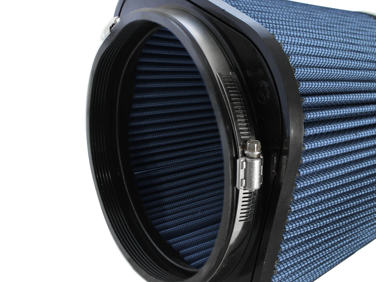 Magnum Force Intake Replacement Air Filter w/ Pro 5R Media 7-1/8 Inch F x (8-3/4 x 8-3/4) Inch B x 7 Inch T (Inverted) x 6-3/4 Inch H aFe Power-3