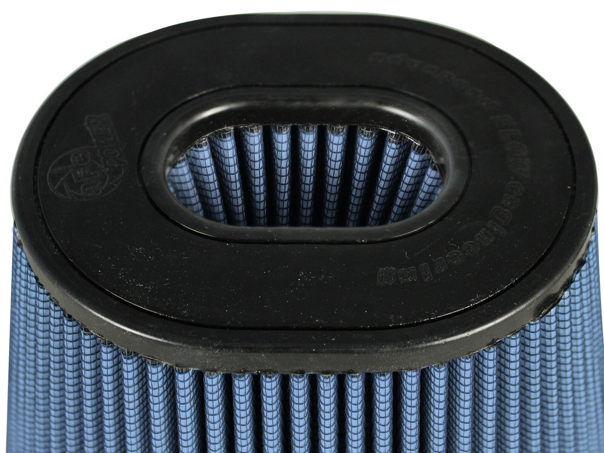 Magnum Force Intake Replacement Air Filter w/ Pro 5R Media 4 Inch F x (9x6-1/2) Inch B x (6-3/4x5-1/2) Inch T (Inverted) x 6-1/8 Inch H aFe Power-4