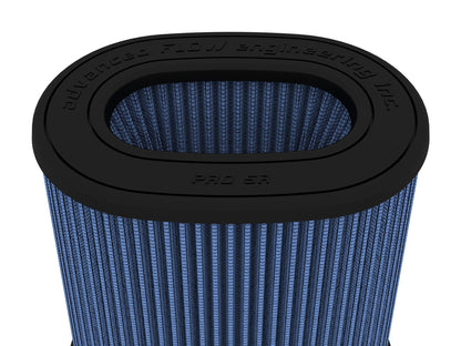 Momentum Intake Replacement Air Filter w/ Pro 5R Media (6-3/4x4-3/4) Inch F X (8-1/4x6-1/4) Inch B X (7-1/4x5) Inch T (Inverted) X 9 Inch H aFe Power-3