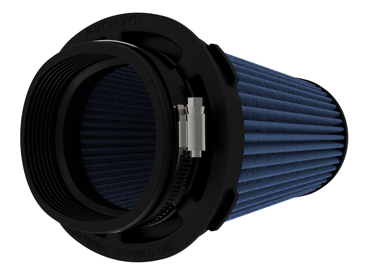Momentum Intake Replacement Air Filter w/ Pro 5R Media (5-1/4x3-3/4) Inch F x (7-3/8x5-7/8) Inch B x (4-1/2x4) Inch T (Inverted) x 6-3/4 Inch H aFe Power-1