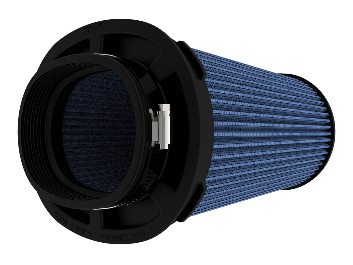 Momentum Intake Replacement Air Filter w/ Pro 5R Media (6x4) Inch F x (8-1/4x6-1/4) Inch B x (7-1/4x5) Inch T (Inverted) x 9 Inch H aFe Power-1
