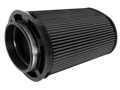 Momentum Intake Replacement Air Filter w/ Black Pro 5R Media (Pair) (6 x 4) Inch F x (8-1/4 x 6-1/4) Inch B x (7-1/4 x 5) Inch T (Inverted) x 10 Inch H aFe Power-1