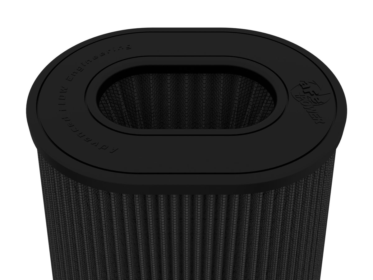 Magnum Force Intake Replacement Air Filter w/ Pro 5R Media 5-1/2 Inch F x (10x8) Inch B x (8x6) T (Inverted) x 9 Inch H Black aFe Power-3
