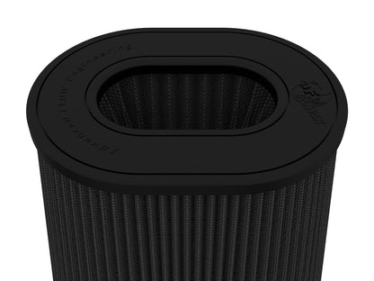 Magnum Force Intake Replacement Air Filter w/ Pro 5R Media 5-1/2 Inch F x (10x8) Inch B x (8x6) T (Inverted) x 9 Inch H Black aFe Power-3