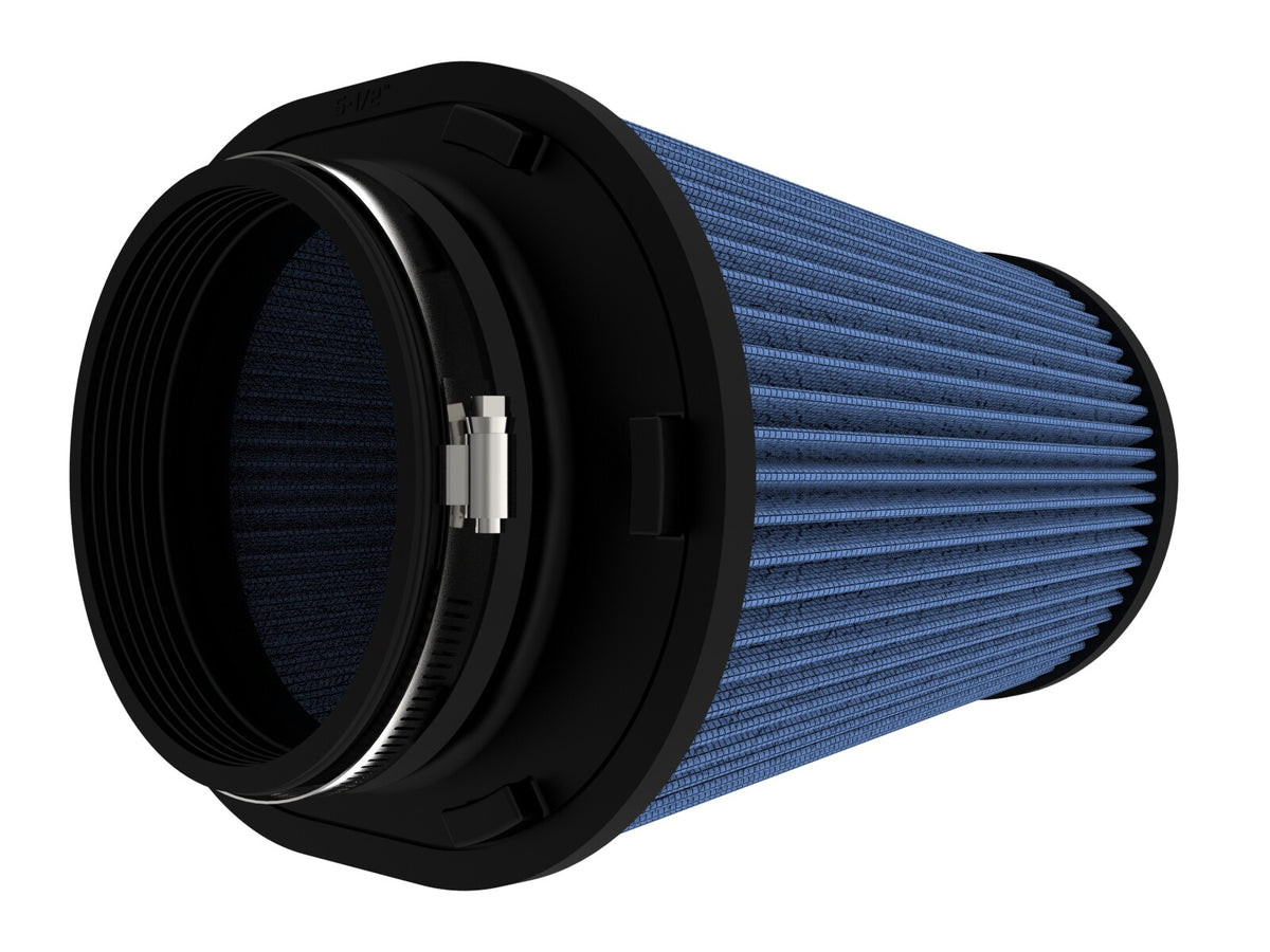 Magnum Force Intake Replacement Air Filter w/ Pro 5R Media 5-1/2 Inch F x (10x8) Inch B x (8x6) T (Inverted) x 9 Inch H Blue aFe Power-1