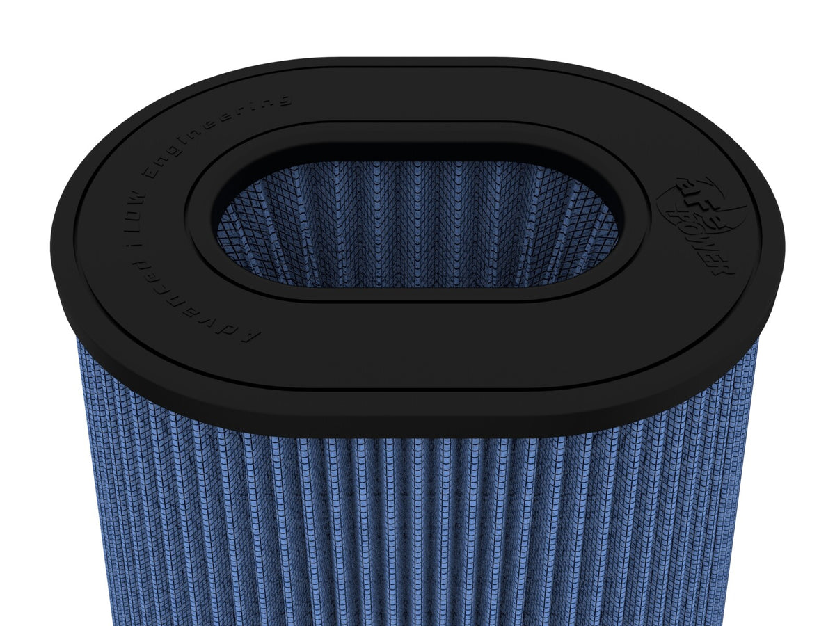Magnum Force Intake Replacement Air Filter w/ Pro 5R Media 5-1/2 Inch F x (10x8) Inch B x (8x6) T (Inverted) x 9 Inch H Blue aFe Power-3