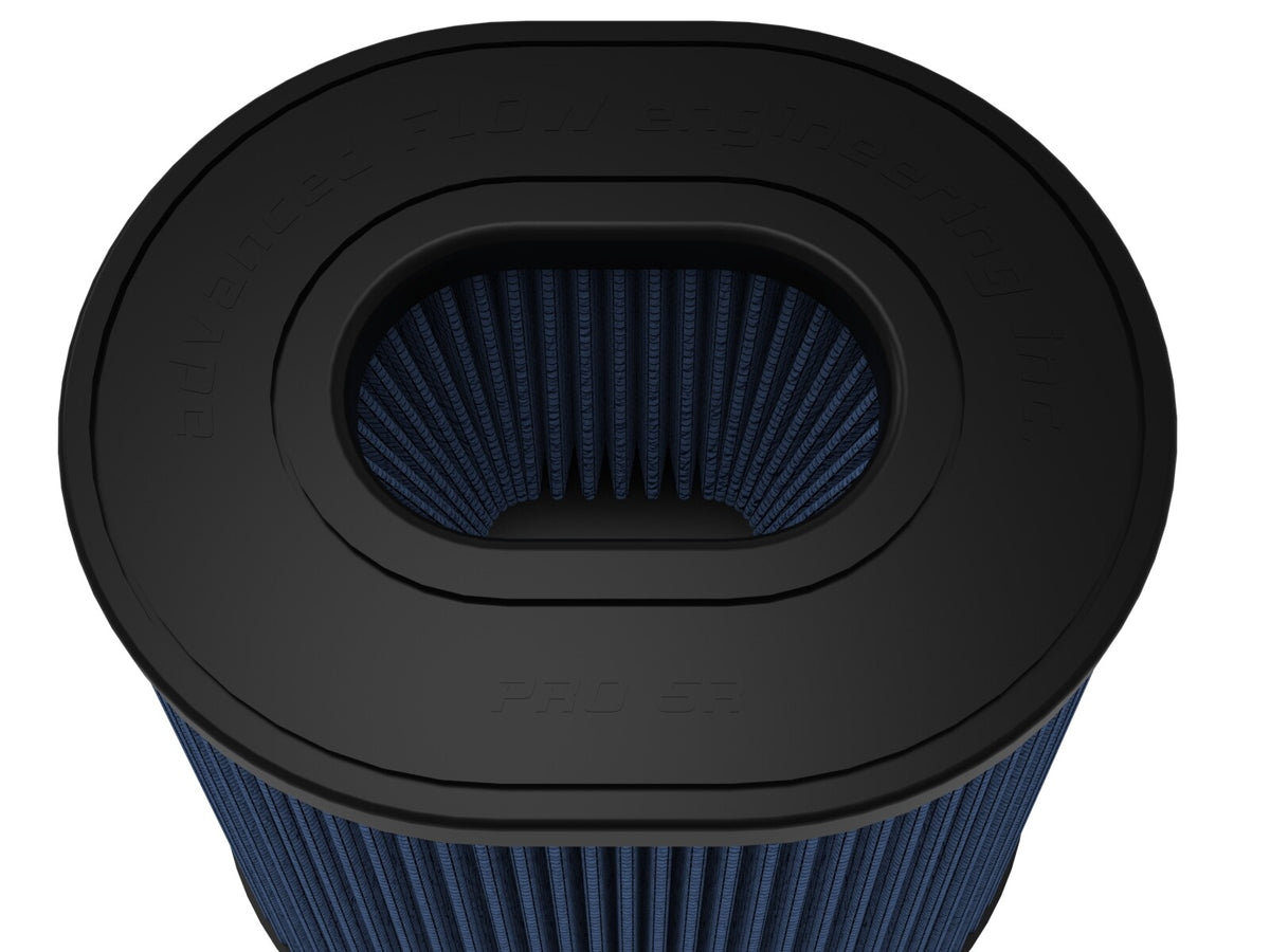 Magnum Force Intake Replacement Air Filter w/ Pro 5R Media 4-1/2 Inch F x (8x6-1/2) Inch B x (6-3/4x5-1/2) Inch T (Inverted) x 8 Inch H aFe Power-3