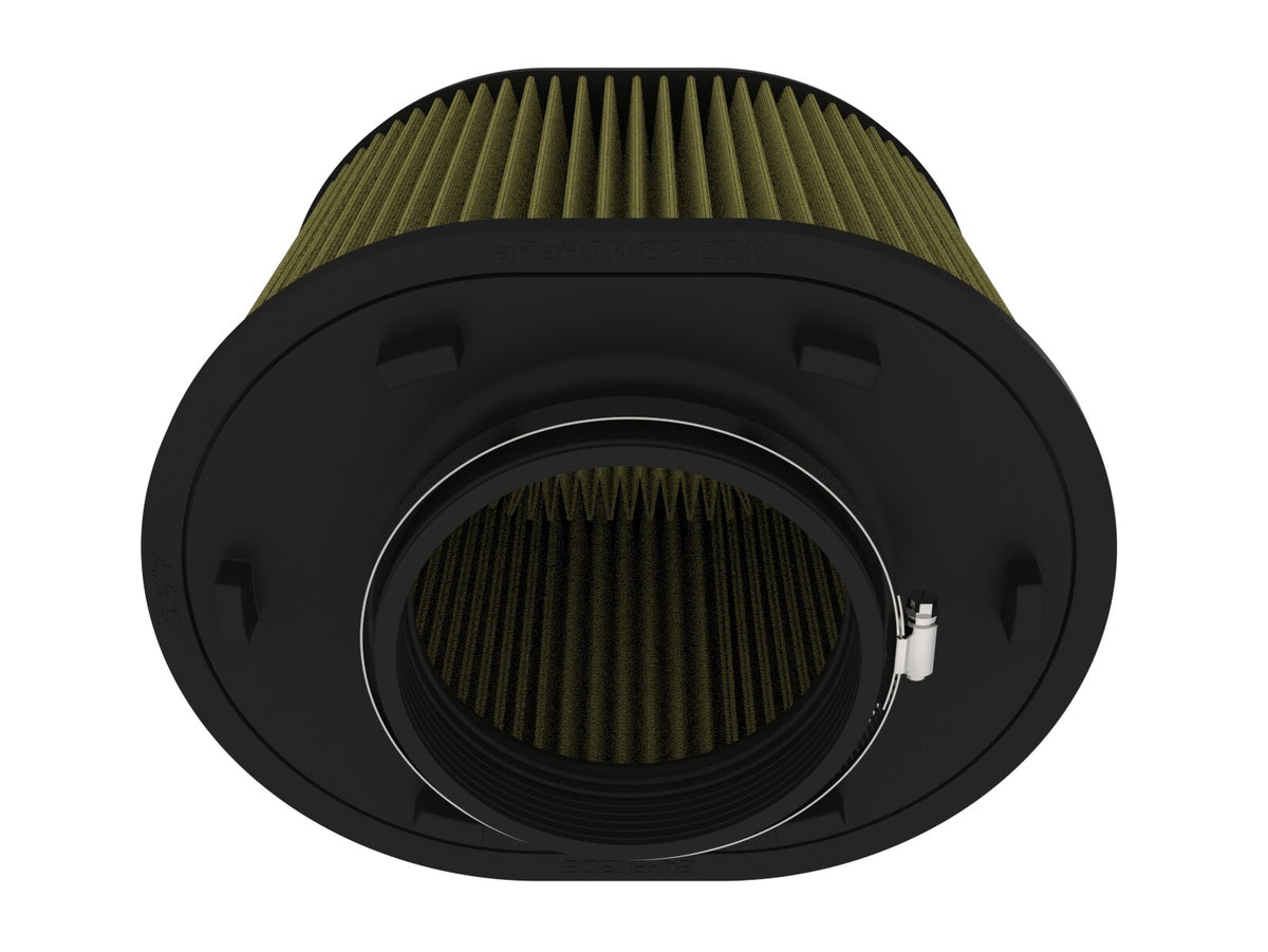 Magnum Force Intake Replacement Air Filter w/ Pro Guard 7 Media 5-1/2 Inch F x (12-1/4x9-3/4) Inch B x (11-1/4x8-3/4) Inch T (Inverted) x 8 Inch H aFe Power-2