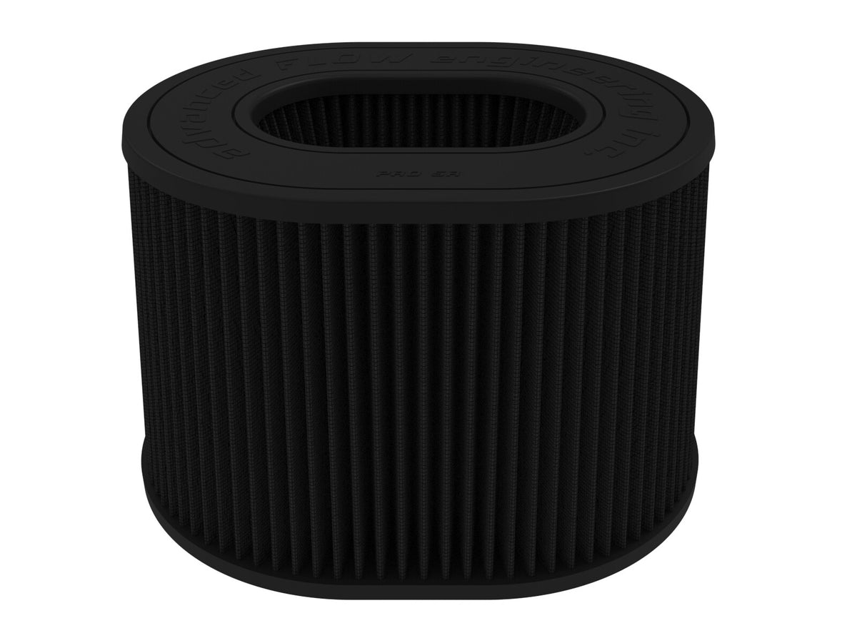 Magnum Force Intake Replacement Air Filter w/ Black Pro 5R Media 5-1/2 Inch F x (12-1/4x9-3/4) Inch B x (11-1/4x8-3/4) Inch T (Inverted) x 8 Inch H aFe Power