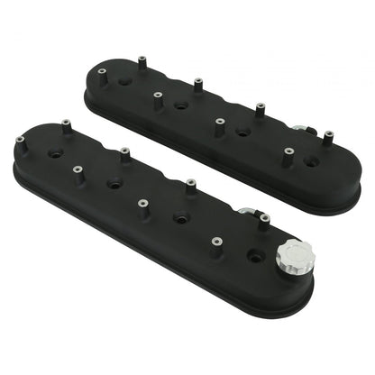 Tall LS Valve Covers Satin Black Tall LS Valve Covers W/ Coil Mounting Posts, Cast Aluminum Satin Black Finish Holley-2