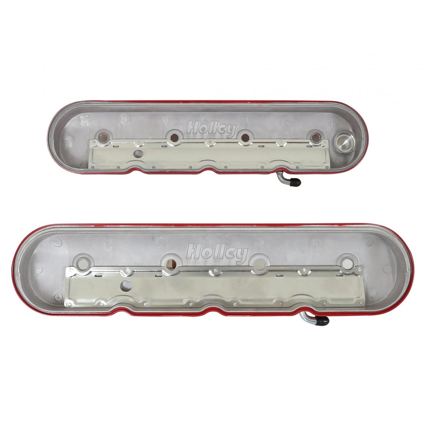 Tall LS Valve Covers Gloss Red Tall LS Valve Covers W/ Coil Mounting Posts, Cast Aluminum Gloss Red Holley-5