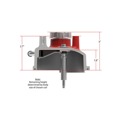 Tall LS Valve Covers Gloss Red Tall LS Valve Covers W/ Coil Mounting Posts, Cast Aluminum Gloss Red Holley-8