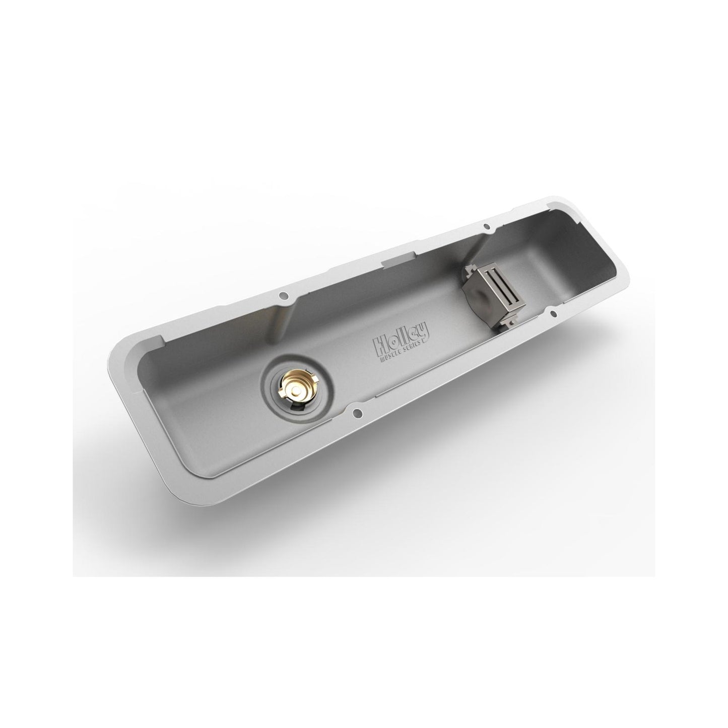 Valve Covers Muscle Series Finned SBC Chevrolet Small Block Perimeter Bolt Cast Aluminum Holley