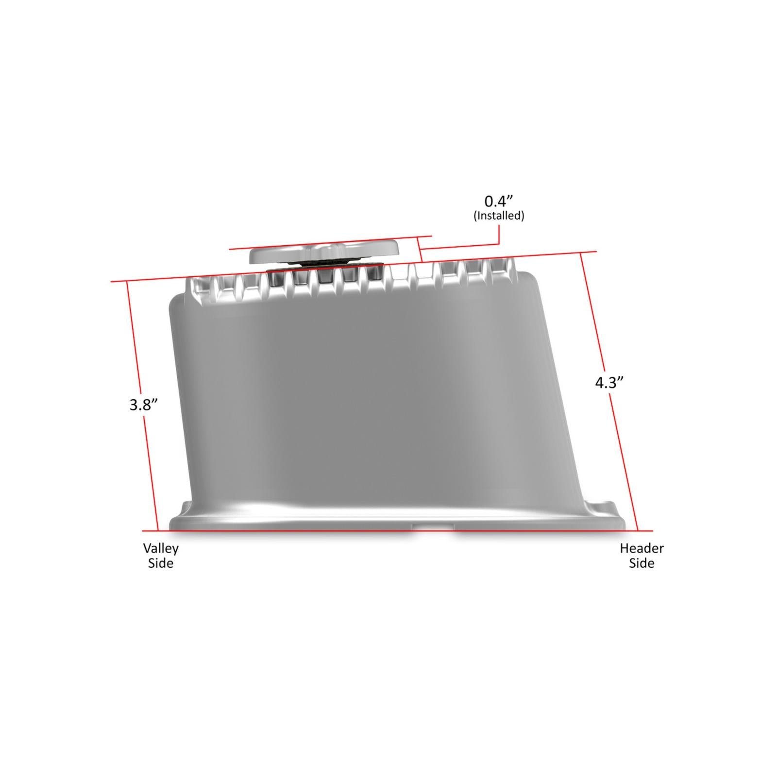 Tall M/T Valve Covers for Big Block Chevy Engines Cast Aluminum Tall M/T Valve Cover for BBC Engines, Natural Finish Holley-10