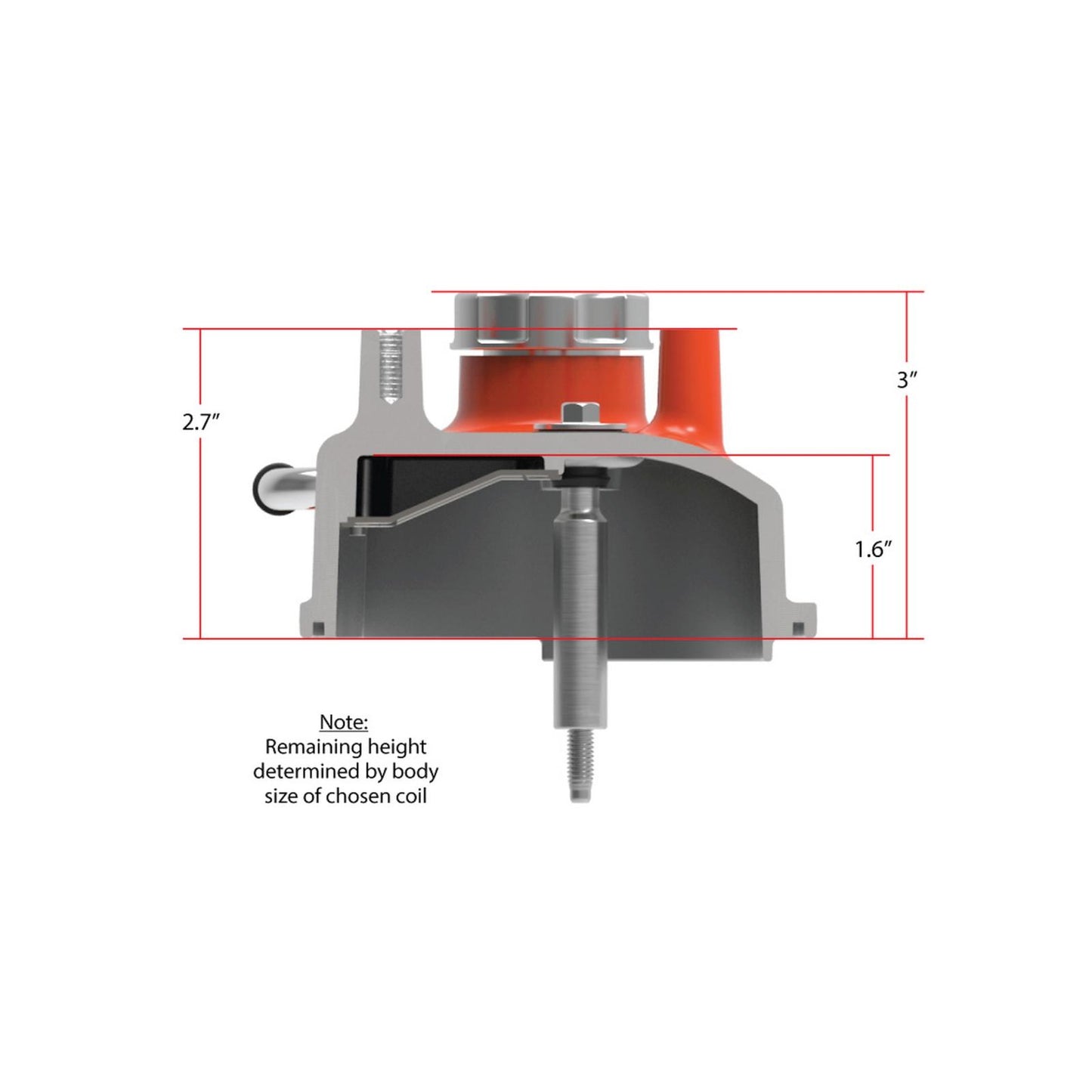 Tall LS Valve Covers Factory Orange Tall LS Valve Covers W/ Coil Mounting Posts, Cast Aluminum Factory Orange Holley-1