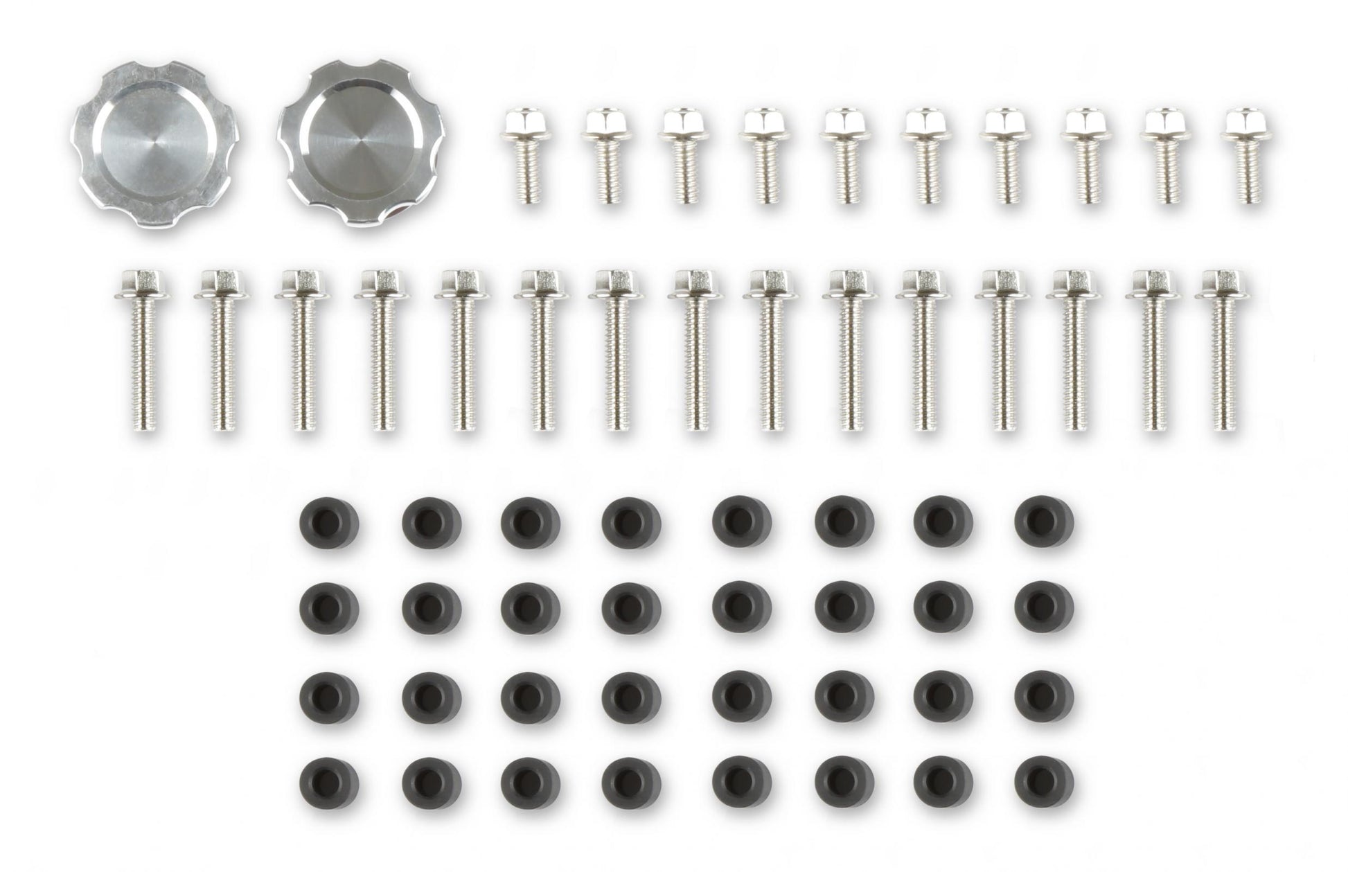 2-Piece Ford Style Valve Cover Gen III/iv LS Chevrolet Gen III/iv LS Cast Aluminum Coil-Mounting Base & Integrated Coil Cover Holley-1