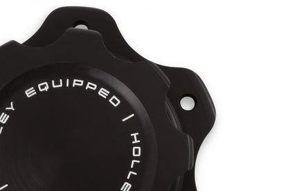 Equipped Billet Fuel Cell Cap 6-Bolt Flange Holley-2