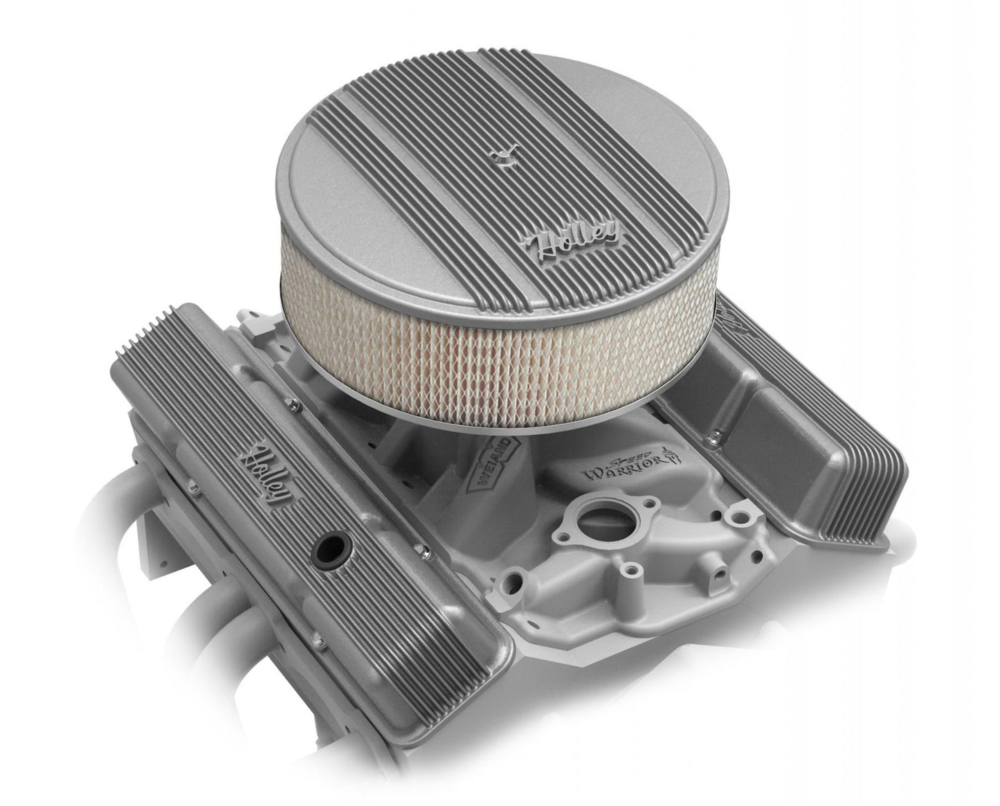 Valve Covers Vintage Series Finned SBC Chevrolet Small Block with Emissions Provisions Perimeter Bolt Cast Aluminum Holley-14