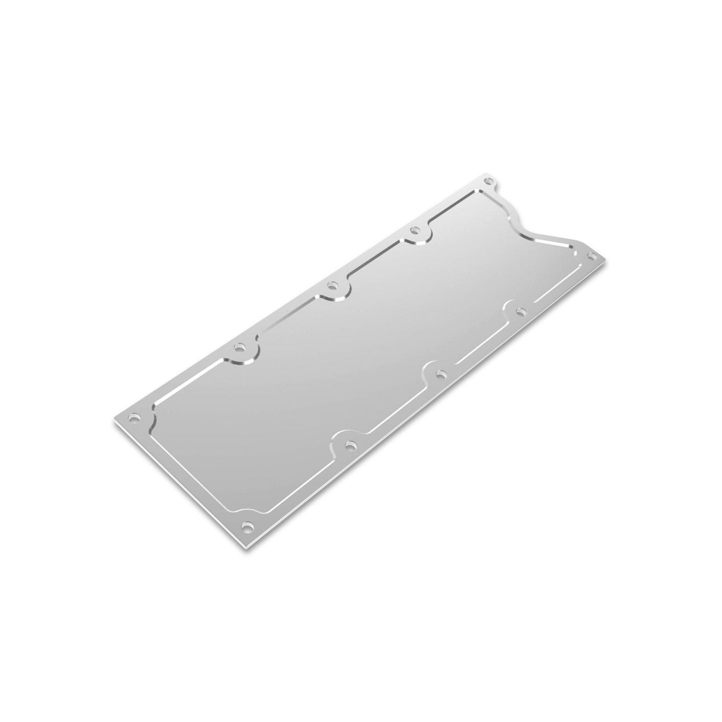 LS Valley Cover Trussed GM LS1/LS6 Finned Valley Cover, Natural Billet Holley-1