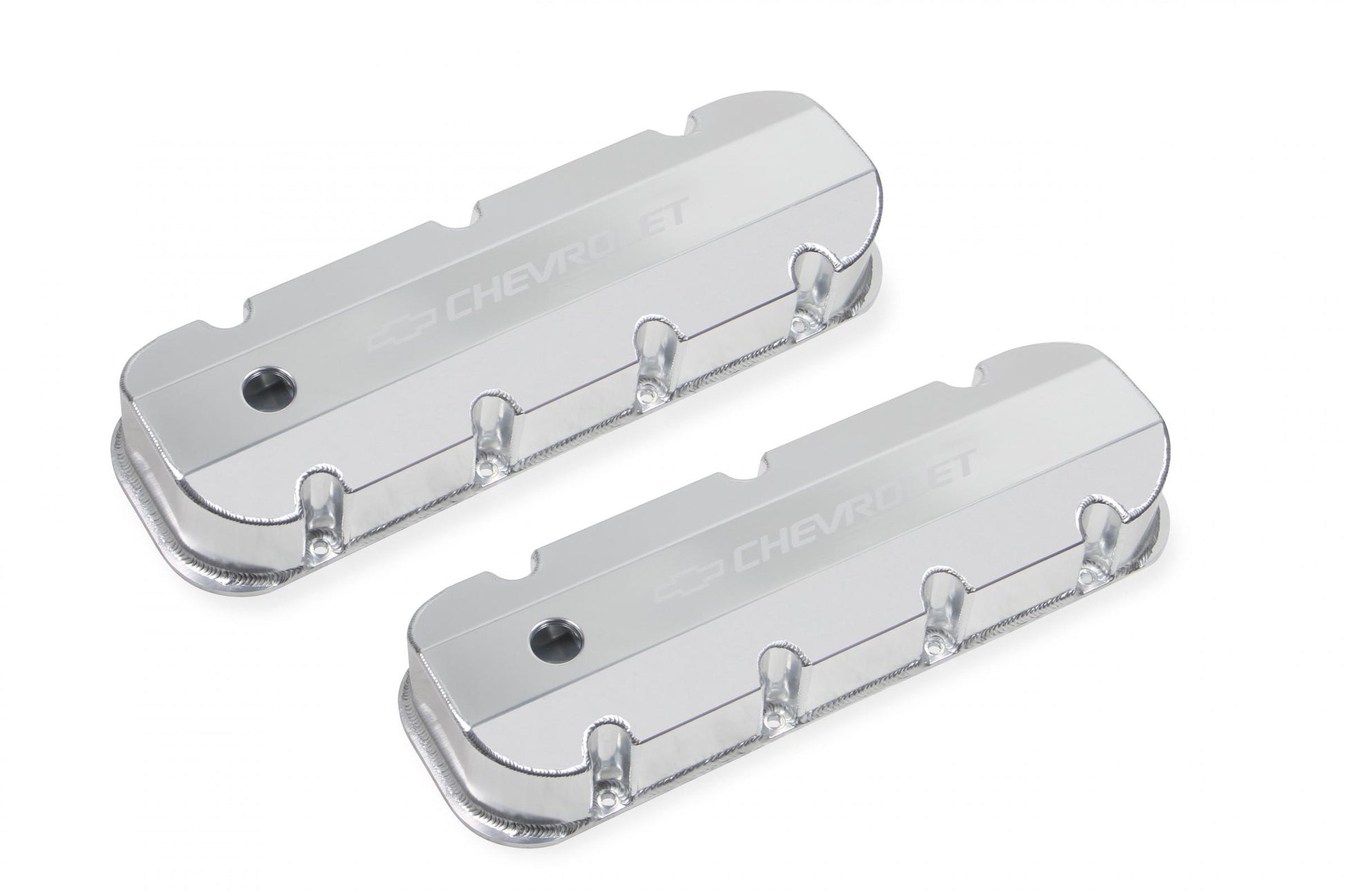 GM Licensed Valve Cover Track Series BBC Fabricated Aluminum 1965-2000 Chevrolet 396-454 Big Block 1/4 Thick Billet Rail Holley-8