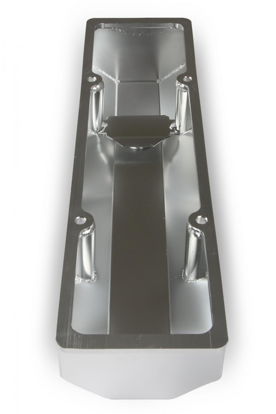 GM Licensed Valve Cover Track Series SBC Fabricated Aluminum Perimeter Bolt 1958-1986 Chevrolet Small Block 283-400 Cubic Inch Flat Top Holley-11