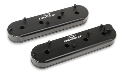 GM Track Series Valve Covers Small Block Chevrolet Gen III/iv LS Satin Black GM Track Series Fabricated Aluminum LS Valve Covers W/oem Coil Stands and Licensed Chevrolet/bowtie Logo Satin Black Finish Holley