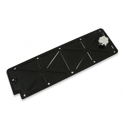 LS Valley Cover with Oil Fill Black Billet for GM LS2/LS3/LS7/LSX Applications, Trussed Design Holley-1
