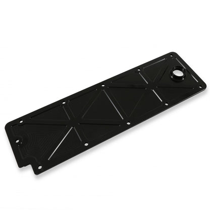 LS Valley Cover with Oil Fill Black Billet for GM LS2/LS3/LS7/LSX Applications, Trussed Design Holley-2