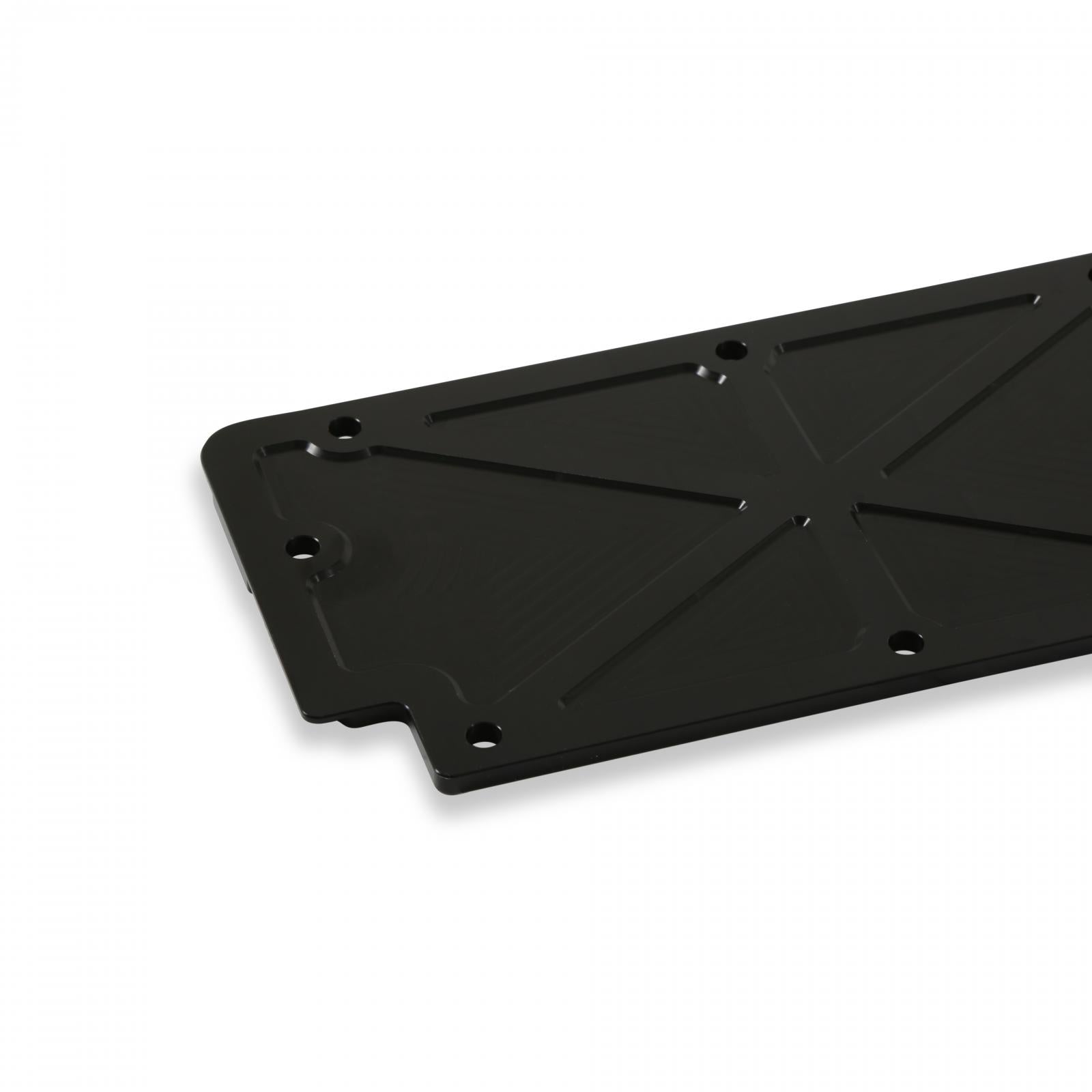 LS Valley Cover with Oil Fill Black Billet for GM LS2/LS3/LS7/LSX Applications, Trussed Design Holley-3