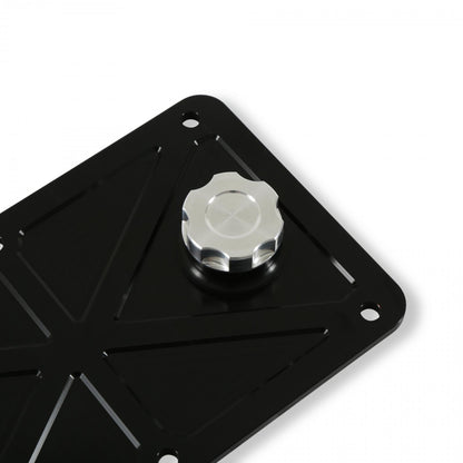 LS Valley Cover with Oil Fill Black Billet for GM LS2/LS3/LS7/LSX Applications, Trussed Design Holley-4