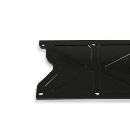 LS Valley Cover with Oil Fill Black Billet for GM LS1/LS6 Applications, Trussed Design Holley-3