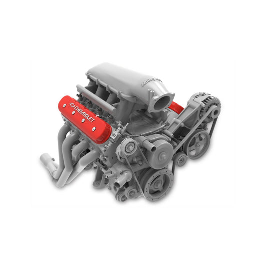 Tall LS Valve Cover with Bowtie/Chevrolet Logo Machined Finish Includes Lengthened Hardware, OE Style Baffle System, and Billet Fill Cap Holley-1